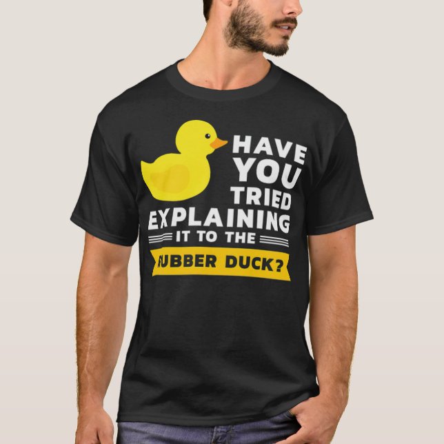 Camiseta Developer Programming Duck Rubber Duck animal love (Frente)