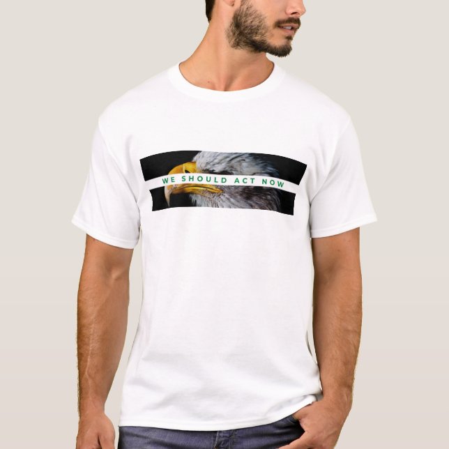 Camiseta Devemos agir agora para a Mãe Terra (Frente)