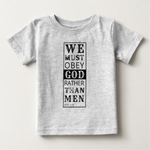 Camiseta devemos obedecer a Deus preferencialmentes que hom