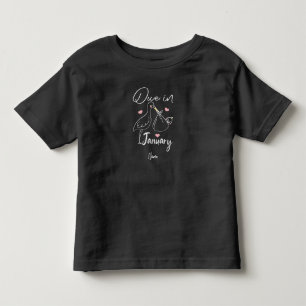 Camiseta Devida Em Janeiro Carregando De Swan Engraçado Um 