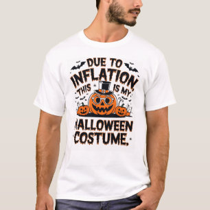 Camiseta Devido à Inflação, este é meu traje de Halloween T