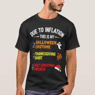 Camiseta Devido à Inflação Este é o Meu Fantasma de Hallowe