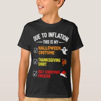Camiseta Devido à Inflação Este é o Meu Traje de Halloween