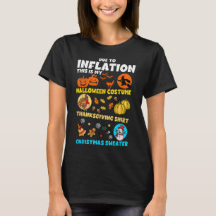 Camiseta Devido À Inflação O Meu Natal De Ação De Graças De