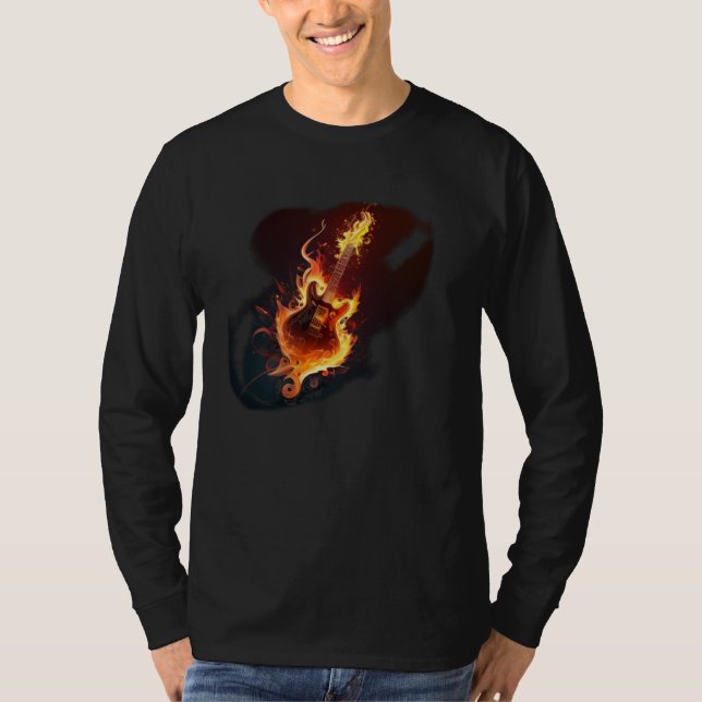 Camiseta Devil Guitar for Rock n Roll (Frente)