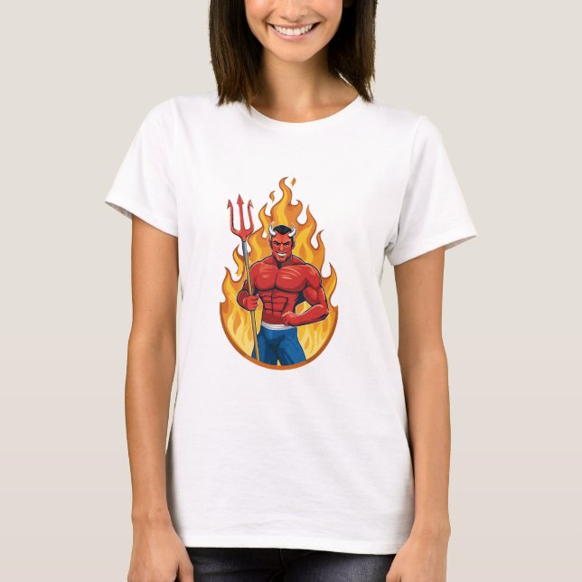 Camiseta Devil with trident (Frente)