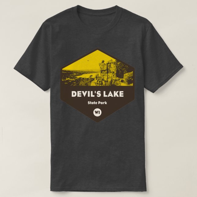 Camiseta Devils Lake State Park (Frente do Design)