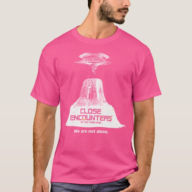 Camiseta Devils Tower Não Estamos Sozinhos (Frente)