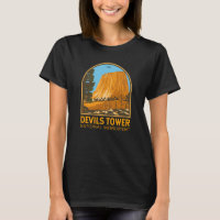 Devils Tower National Monuument Wyoming Emblem T-S