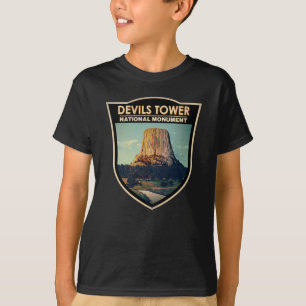 Camiseta Devils Tower National Monuuument Wyoming Watercolo