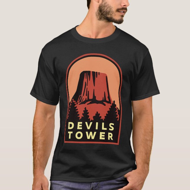 Camiseta Devils Tower WY National Monument (Frente)
