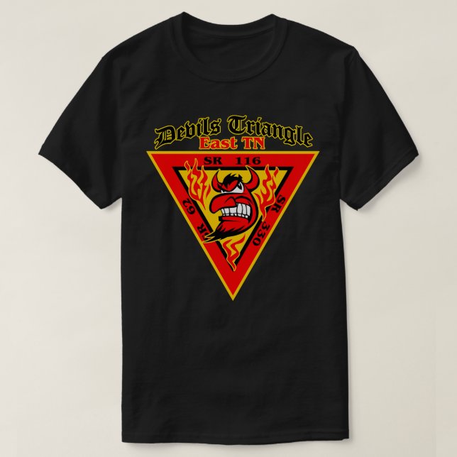 Camiseta Devils Triangle Tennessee (Frente do Design)