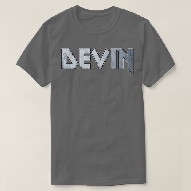 Camiseta Devin de metal pesado (Frente do Design)