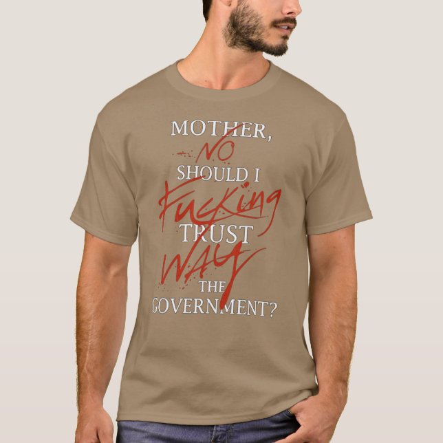 Camiseta Devo Confiar no Governo é engraçado (Frente)