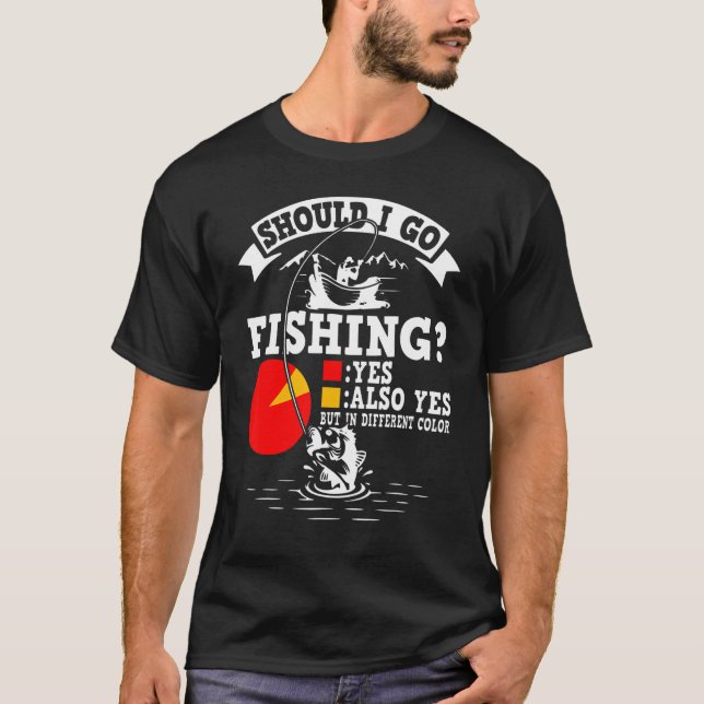 Camiseta Devo Ir Pescar? (Frente)