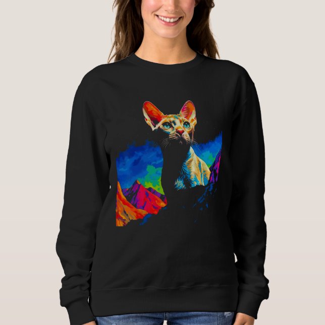 Camiseta Devon Rex Cat Art (Frente)