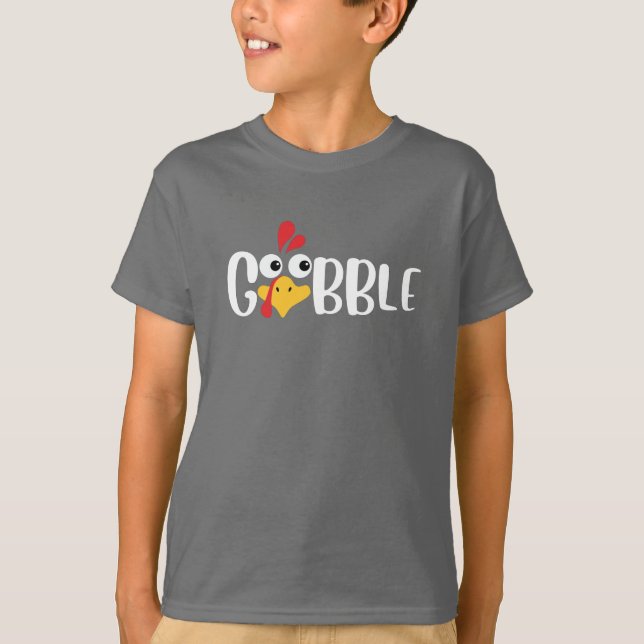 Camiseta Devorar Peru da Ação de Graças (Frente)