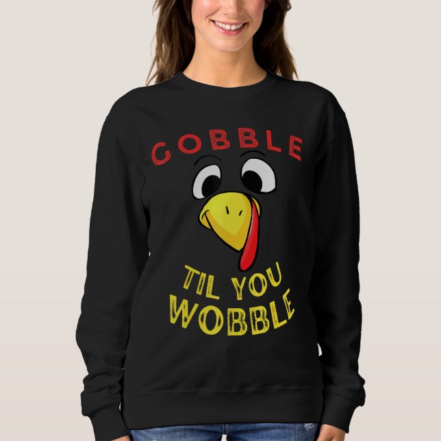 Camiseta Devore Até Vacilar Dia de Ação de Graças   (Frente)