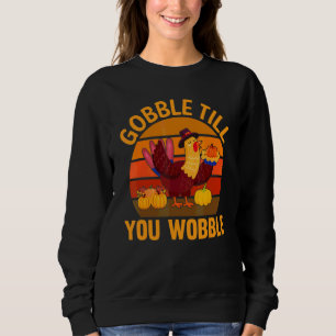 Camiseta Devore Até Vacilar peru Retro Feliz Dia de Ação d