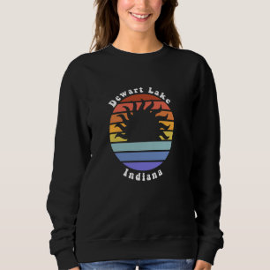 Camiseta Dewart Lake Indiana em Souvenir Vacinação Sunrise