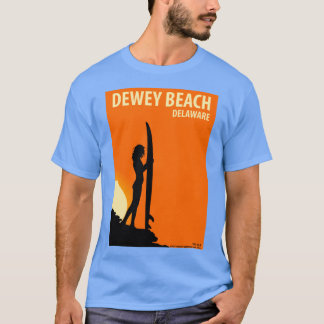 Camiseta Dewey Beach Delaware Vintage Retro Surf USA Travel