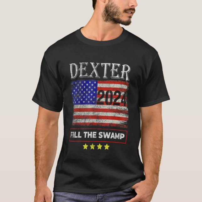 Camiseta Dexter 2024 Preencha O Pântano (Frente)