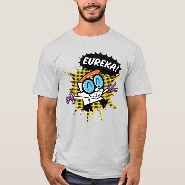 Camiseta Dexter "Eureka"! Gráfico de chamada de meio tom (Frente)