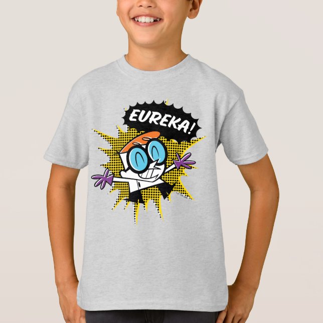Camiseta Dexter "Eureka"! Gráfico de chamada de meio tom (Frente)