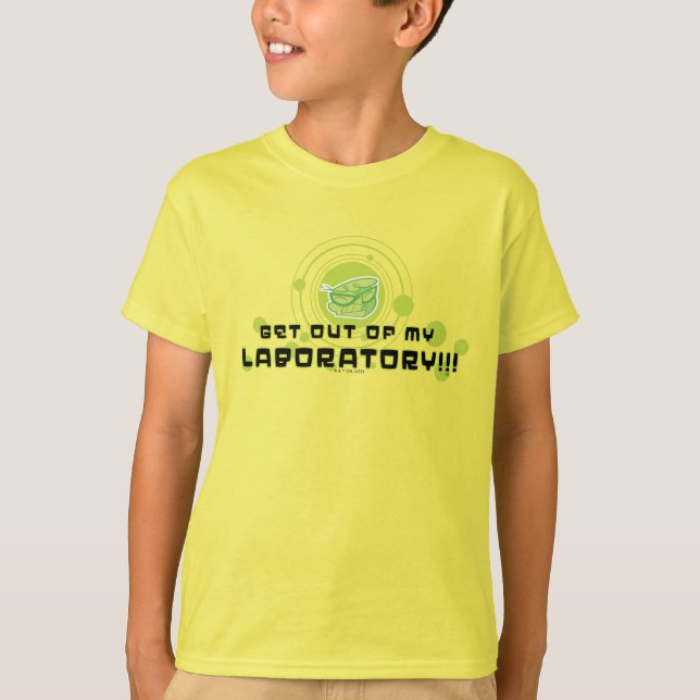 Camiseta Dexter, Sai Do Meu Laboratório! (Frente)