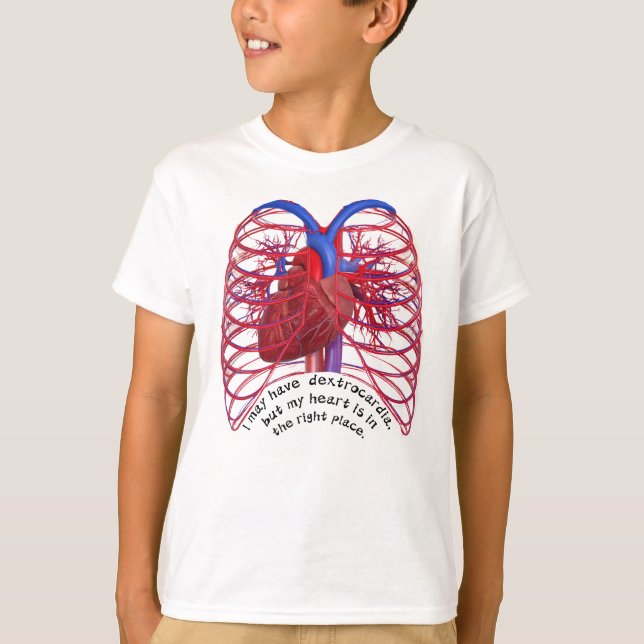 Camiseta Dextrocardia trocadilho  (Frente)