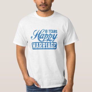 Camiseta Dez anos de casamento feliz