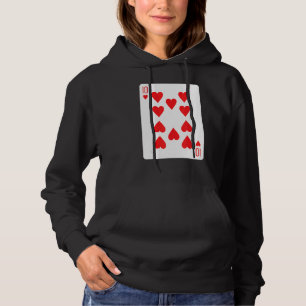 Camiseta Dez Cartões De Reprodução De Corações
