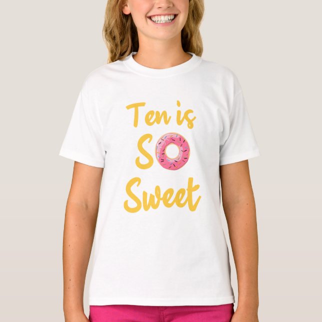 Camiseta Dez É Tão Doce, 9º Aniversário 10 (Frente)
