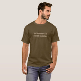 Camiseta Dez mandamentos de filhas do namorando