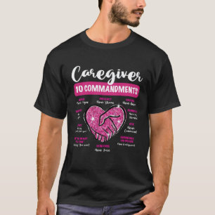 Camiseta Dez Mandamentos do Cuidador Vida de Cuidador Enfer