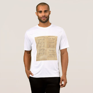 Camiseta Dez Mandamentos Masculinos Concorrente Esportivo-T