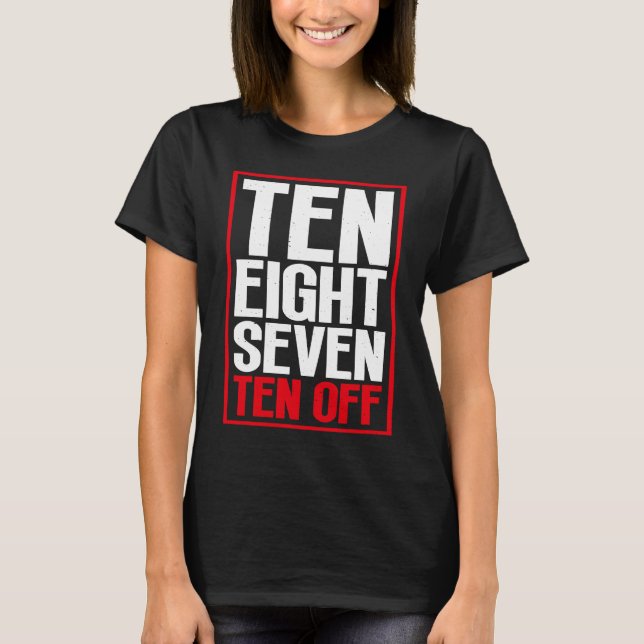 Camiseta Dez Oito Sete Dez Jogudos De Shuffleboard Só Eu (Frente)