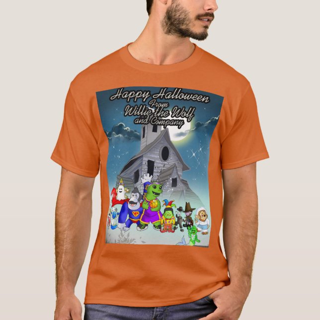 Camiseta Dez Pequenos Monstros Felizes Holloween(v2) (Frente)