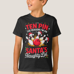Camiseta Dez Pin Motivo Estou Na Lista Negra Do Papai Noel