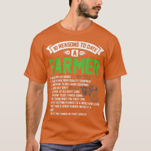 Camiseta Dez Razões Até À Data: Um Trator Agrícola Agricult