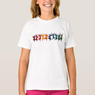 Camiseta Dez Senhores Saltando Estêncil 4