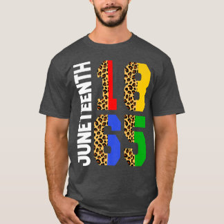 Camiseta Dezécimo Leopardo Liberdade Afro-Americana 1 de ju