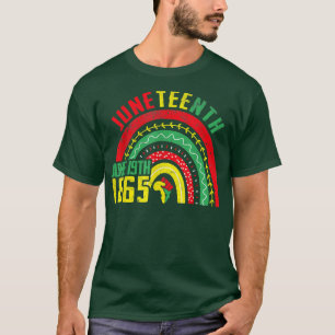 Camiseta Dezembro 19 de junho de 1865 Rainbow Juneteten Fre