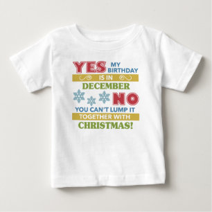Camiseta Dezembro Aniversário Humor de Natal