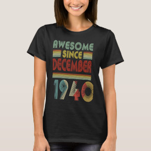 Camiseta DEZEMBRO DE 1940 T 79 Anos 79 Aniversário Decora