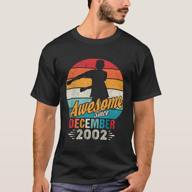 Camiseta Dezembro De 2002 Aniversário Presente Por 17 Anos (Frente)