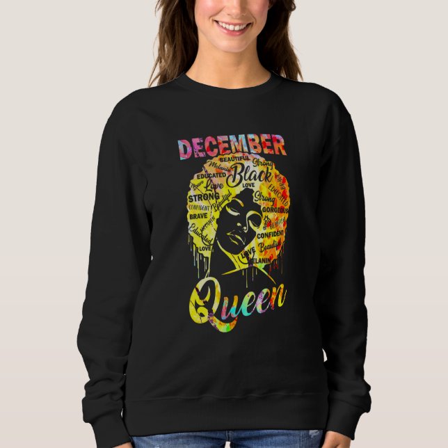 Camiseta Dezembro Rainha Negra Mulher Negra Africana Cabelo (Frente)
