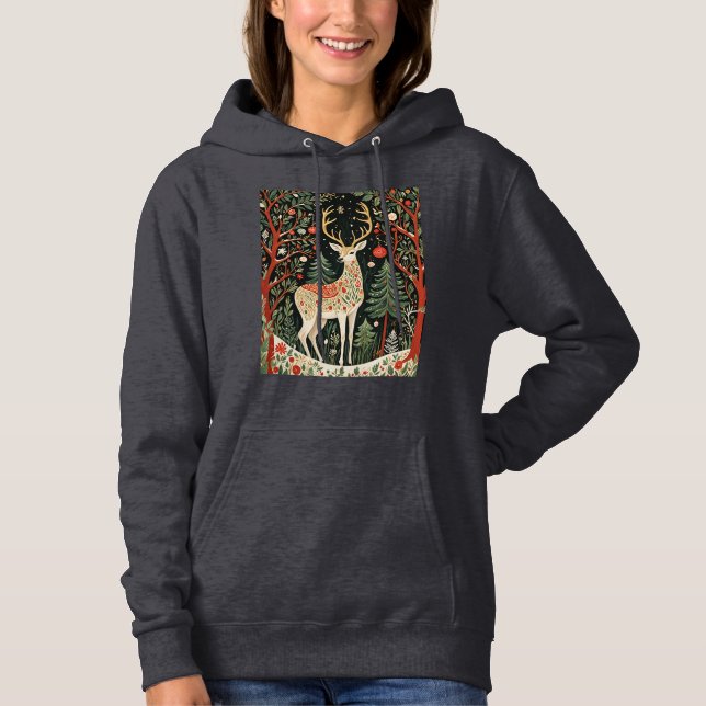 Camiseta Dezinho de Natal da Floresta da Meia-Noite (Frente)