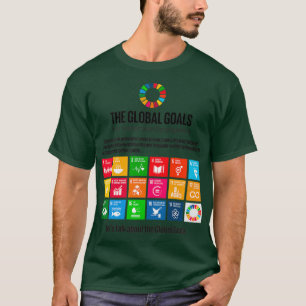 Camiseta DG das Nações Unidas Objetivos de Desenvolvimento