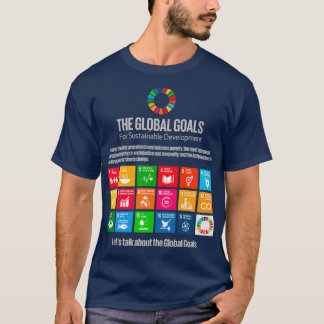 Camiseta DG das Nações Unidas Objetivos de Desenvolvimento